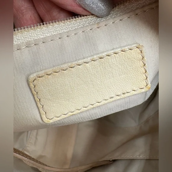 Chanel-Authentic-Paris Biarritz Tote GM Bag Shoulder Coated Canvas Leather Gold. - Picture 11 of 13